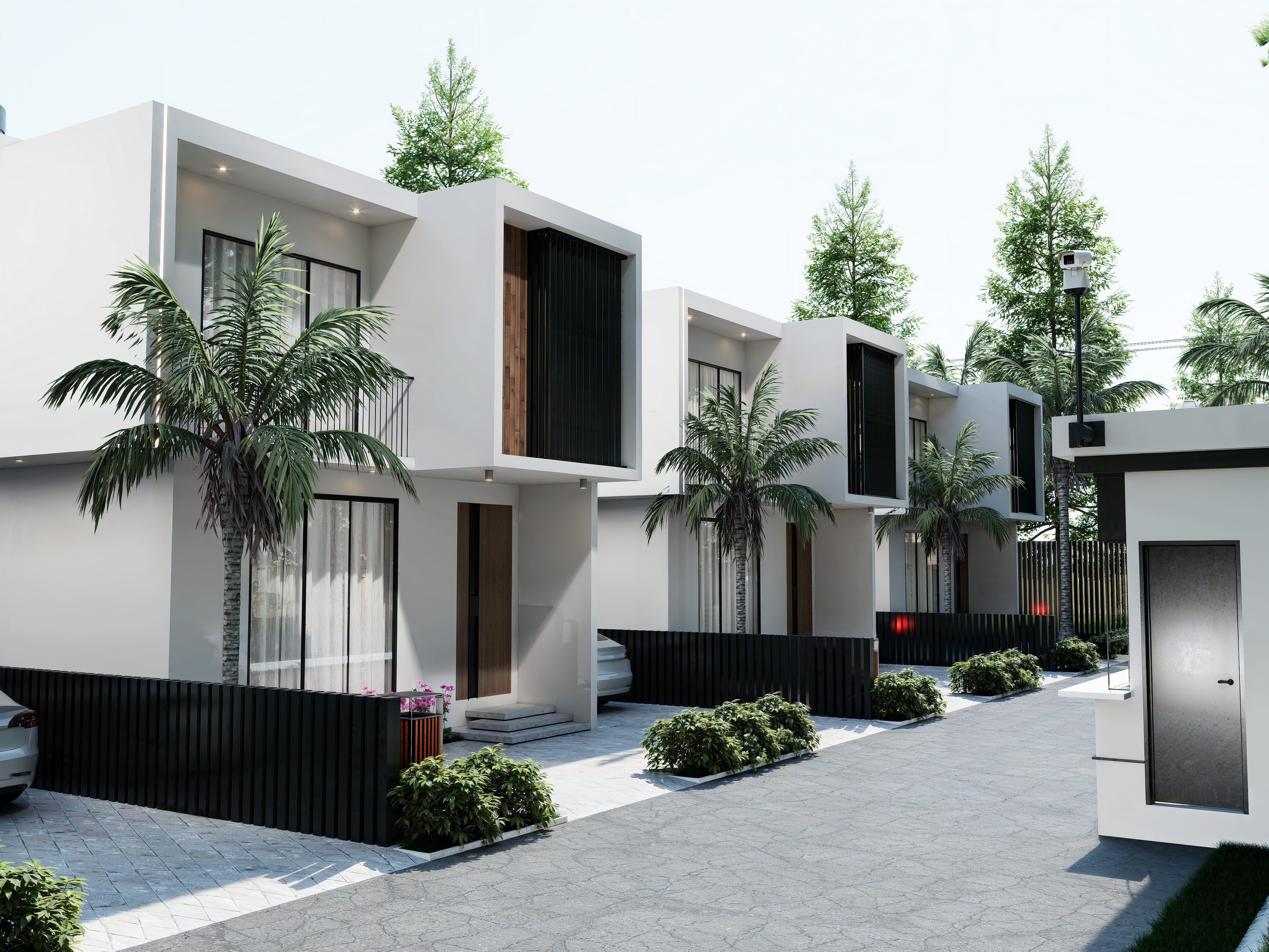 The Falcon modern exterior